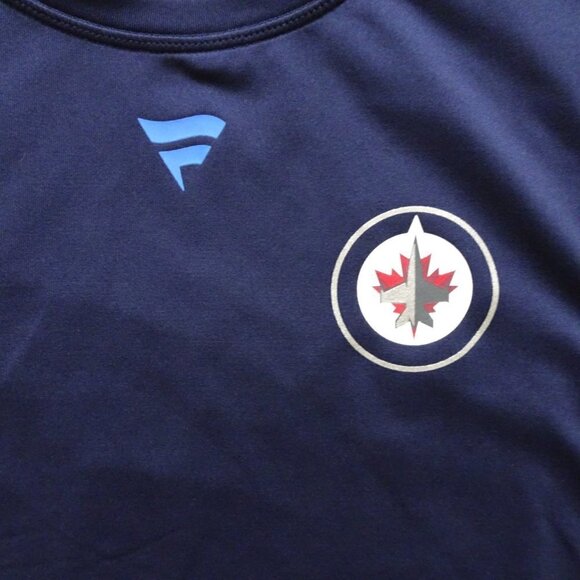 NHL Fanatics WINNIPEG JETS Hockey Tank Top Size L Sleeveless Authentic Pro - Picture 3 of 5